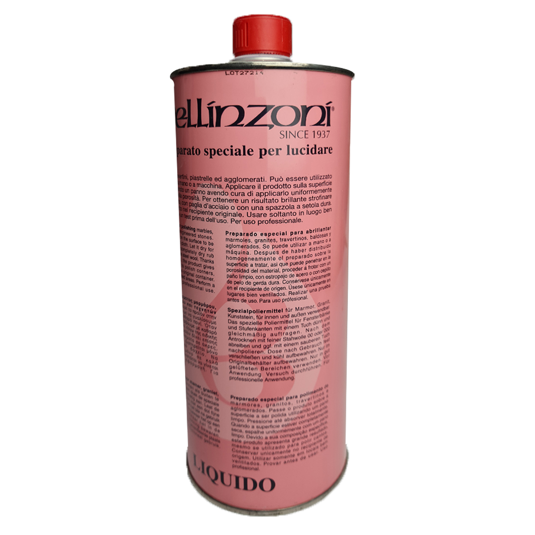 Abrillantador Bellinzoni 1 litro para trabajos de marmolería