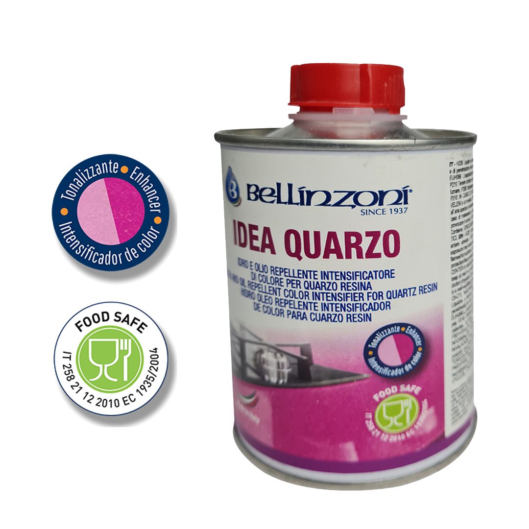 Abrillantador bellinzoni idea quarzo 250ml: protección y abrillantado para marmolería