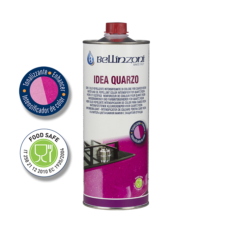 Abrillantador Bellinzoni Idea Quarzo 1 litro: protección y abrillantado para marmolería